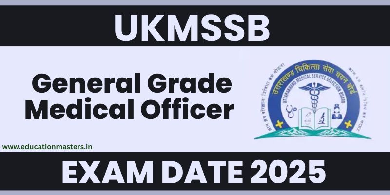 UKMSSB General Grade Medical Officer Exam Date 2025